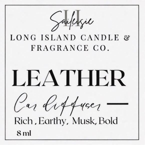 Leather Car Diffuser - 8ml | Rich, Earthy, Musk & Bold Scent | Fragrance - Picture 6 of 6
